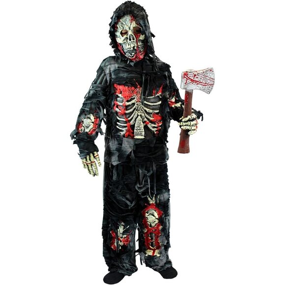 Spooktacular Creations Zombie Halloween Child Costume 5-Piece Set Large (10-12) - Picture 7 of 11